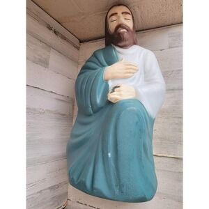 Empire AS IS green Shepherd nativity scene blow mold Xmas lawn home decor